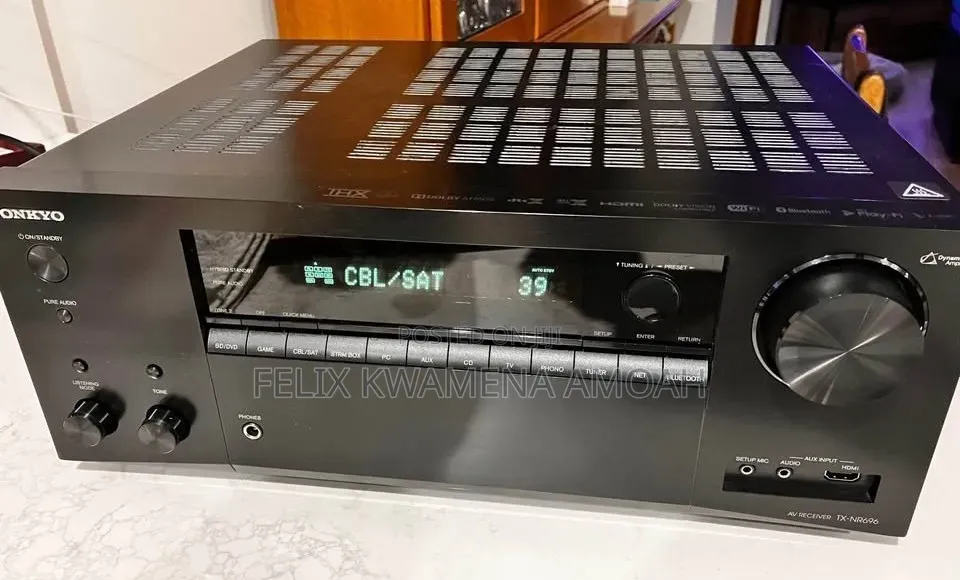 Onkyo TX-NR696 7.2 Channel AV Receiver With Bluetooth, Wi-Fi, Airplay