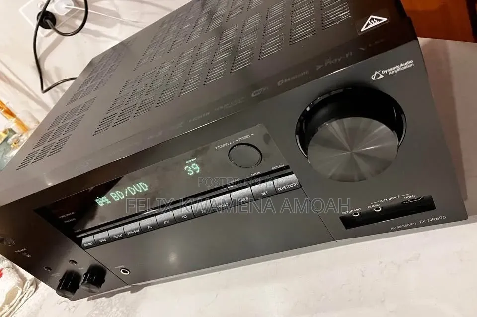 Onkyo TX-NR696 7.2 Channel AV Receiver With Bluetooth, Wi-Fi, Airplay