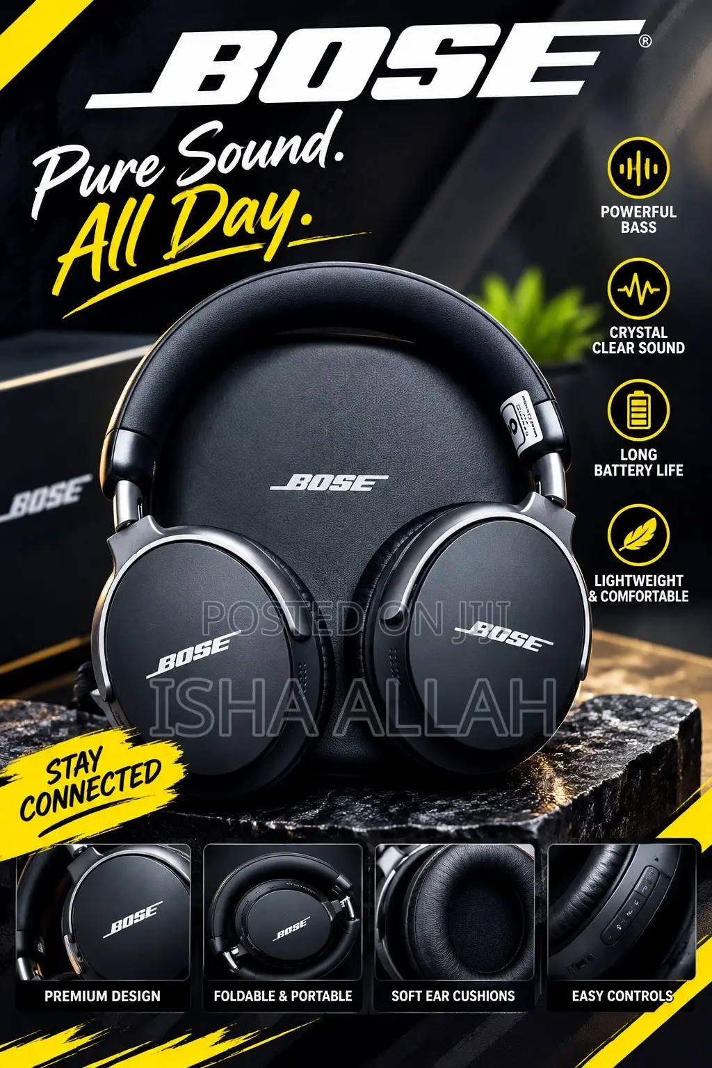 . Bose Ultra Silence the Noise. Feel Every Beat.