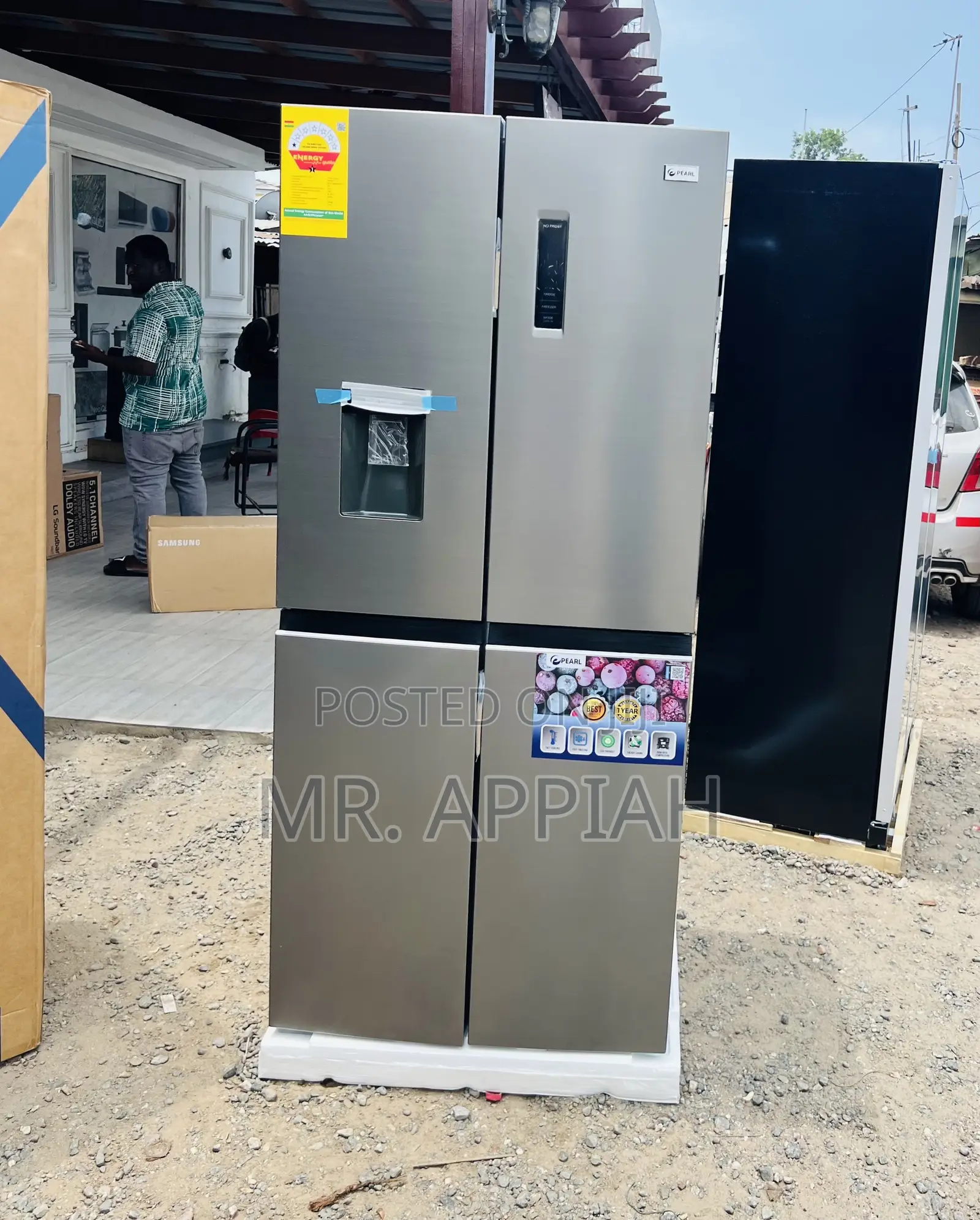 Purchase Sleek Pearl Side by Side Electric Fridge(PF-613mdixwd-1a)