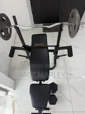 Complete Home Gym Set – Bench, Barbell, Weights Dumbbells