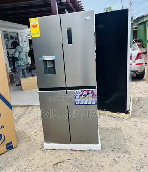 Super Authentic Pearl PF-613MDIXWD-1A 4 Door Fridge(Gray)