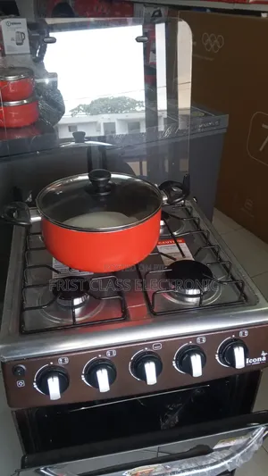 Icona 4 Burner Gas Oven+ Non Stick Cook Pot
