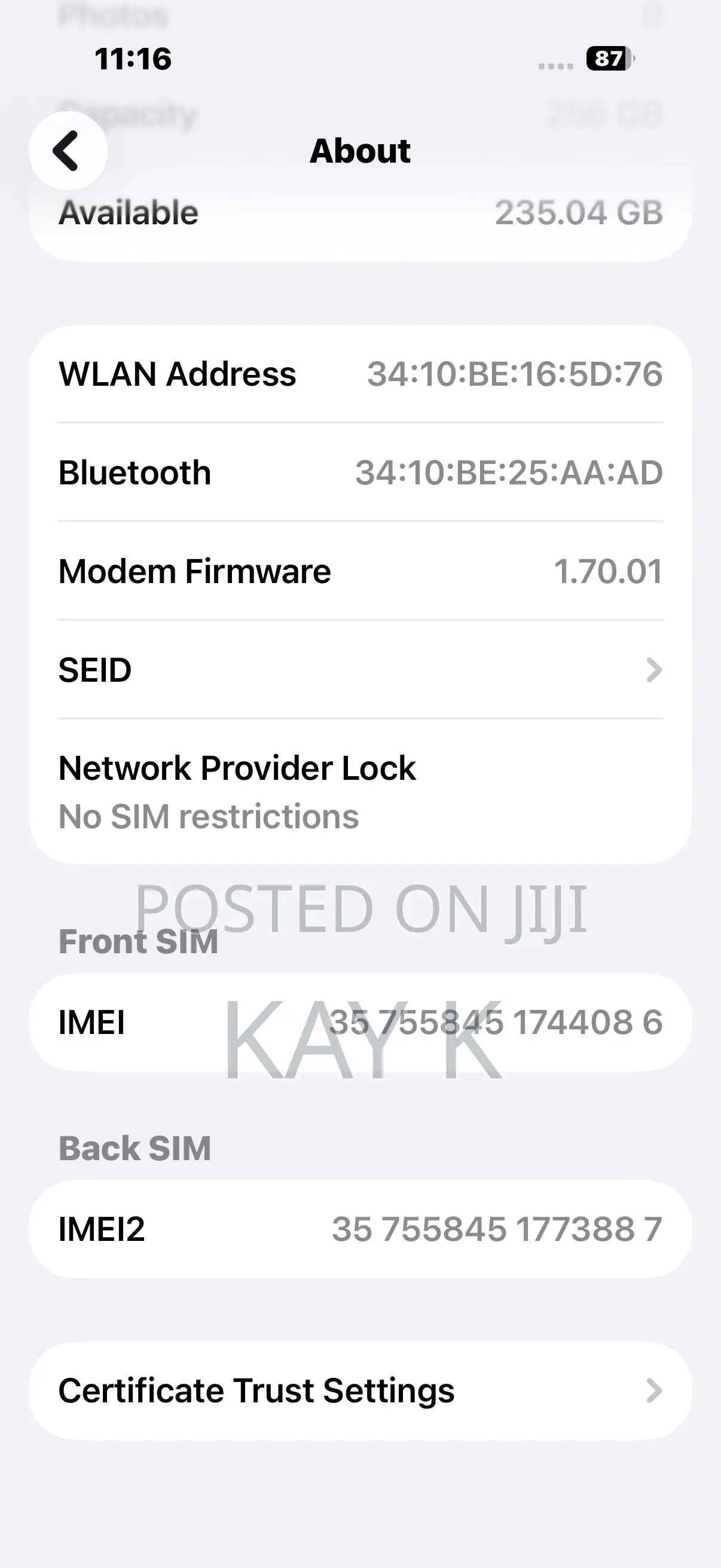 Apple iPhone 17 256 GB Black