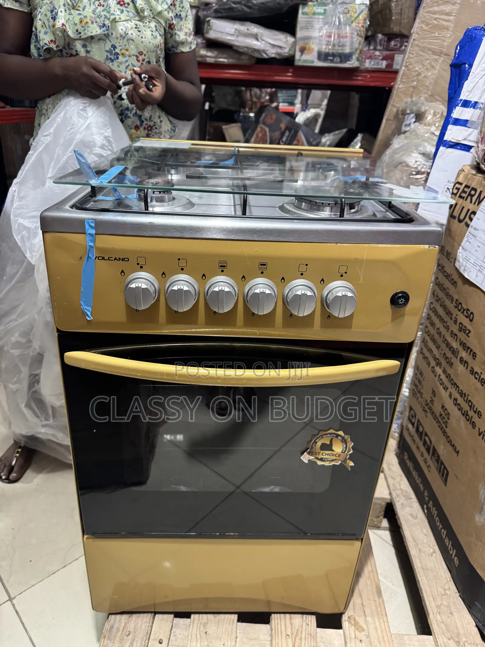 Volcano Gas Stove/ Cooker - 50*50 Oven With Grill