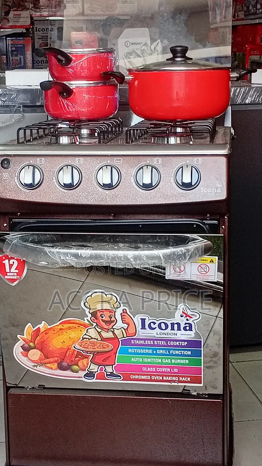 Comfortable Dish, Icona 50/50 Gas Burner