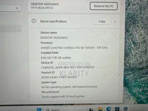 Laptop HP ProBook 640 G5 8GB Intel Core i5 SSD 256GB