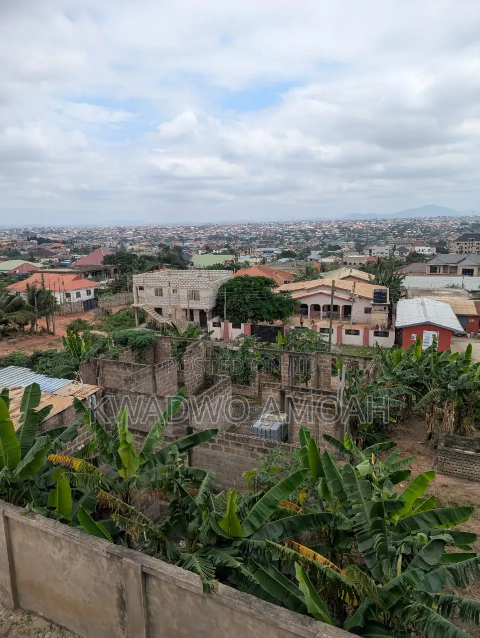 One and Half Plot With an Uncompleted Three Bedroom Structure for Sale