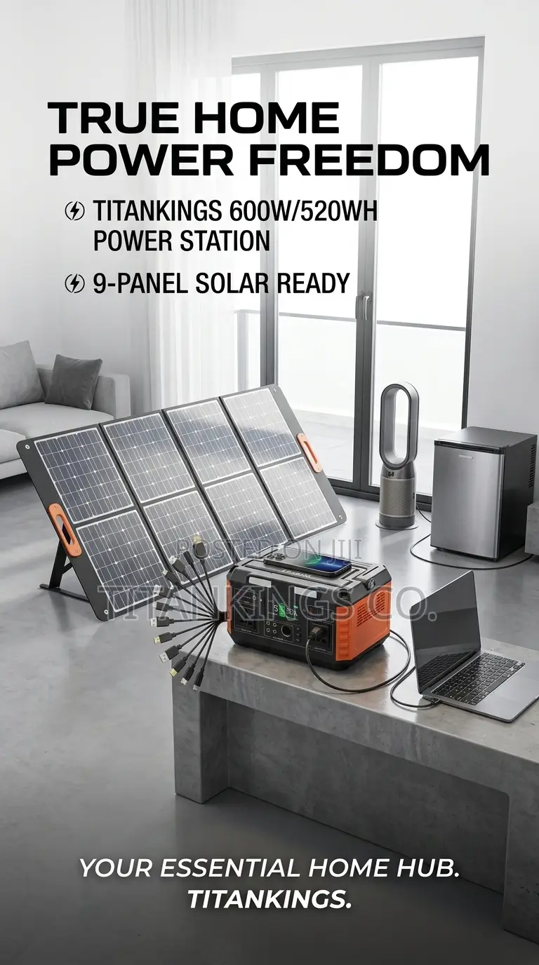 600w Power Station With 100w Panel