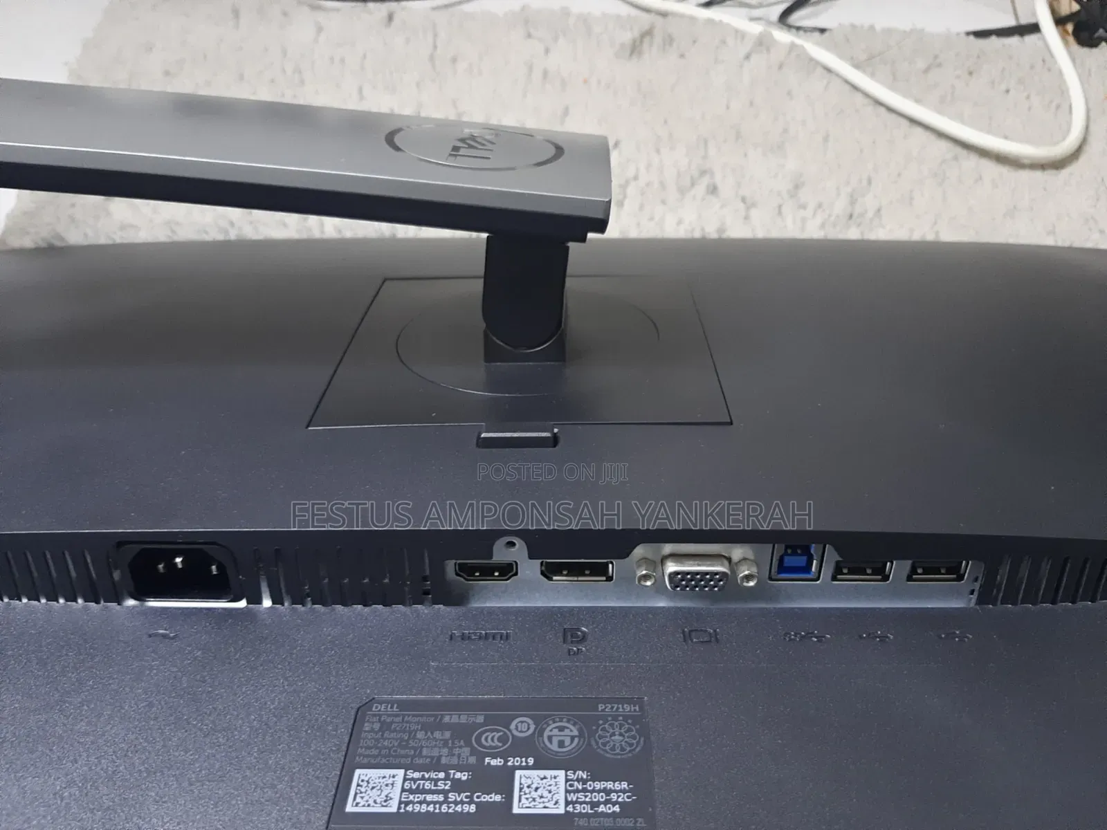 Dell P2719H 27" Full HD IPS Monitor