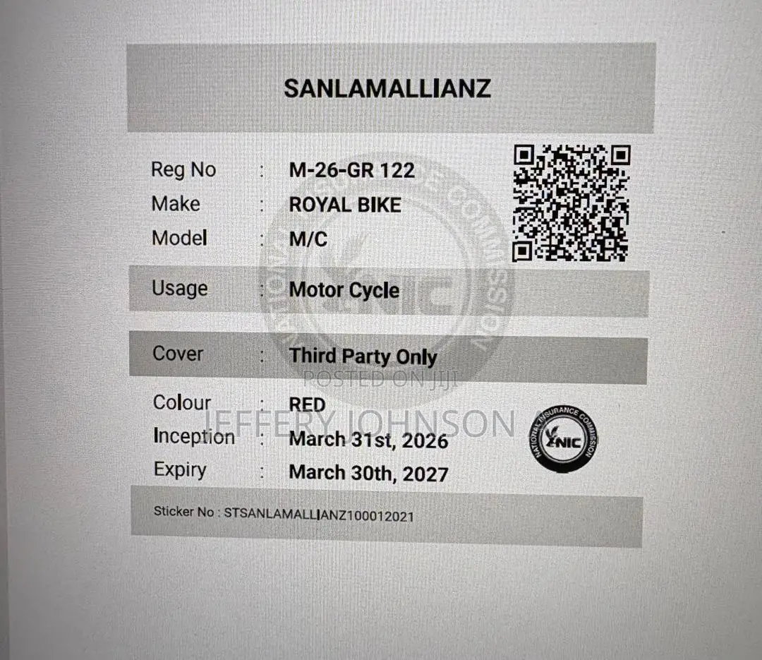 Royal Motorcycle 2025 Red