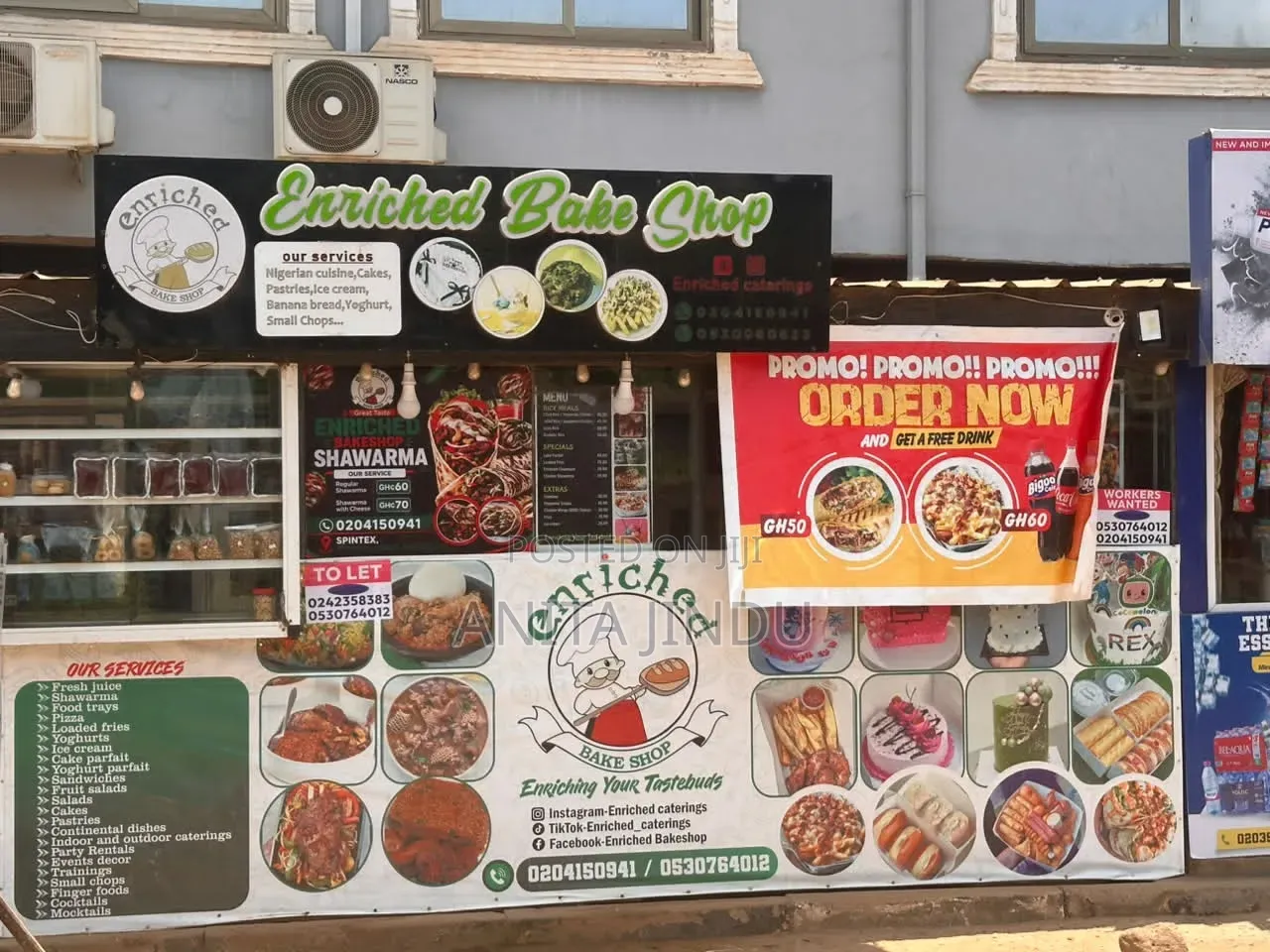 Spacious Chop Bar for Rent in Spintex