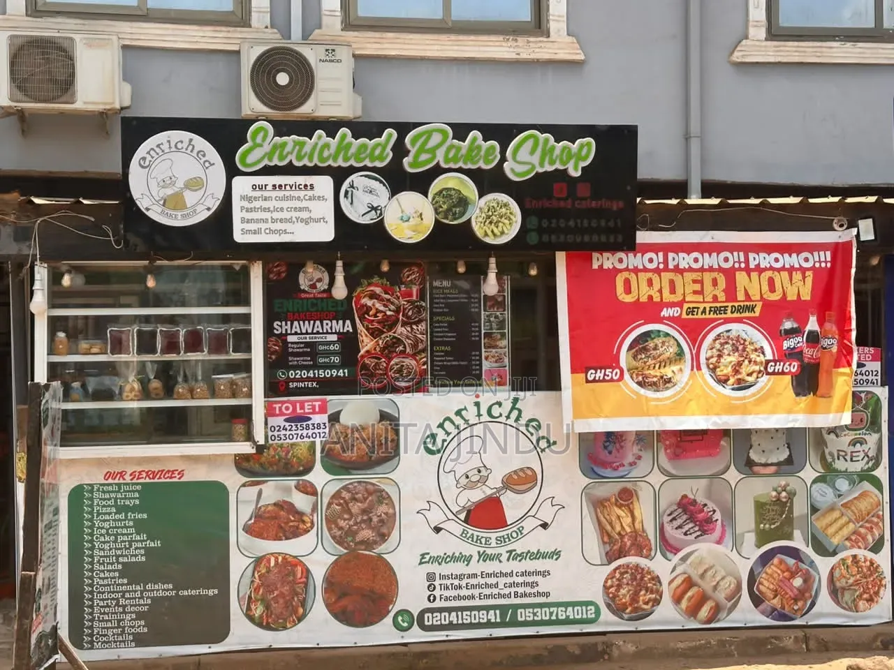 Spacious Chop Bar for Rent in Spintex