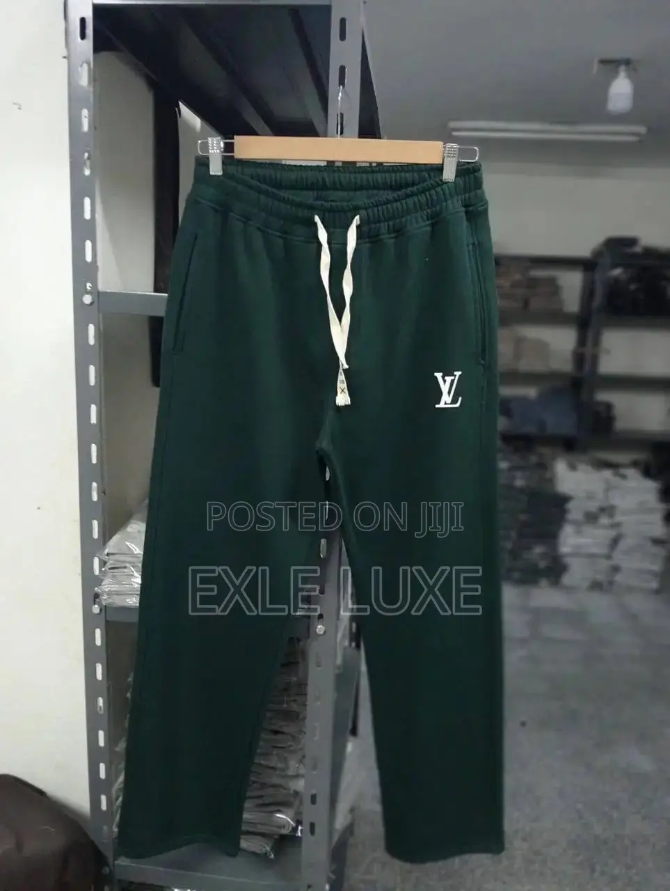 Teal Green Graphic Joggers