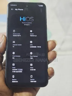 Tecno Pop 9 64 GB Black
