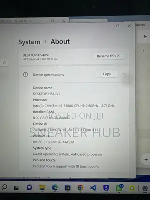 Laptop HP EliteBook x360 1030 G2 8GB Intel Core i5 HDD 256GB