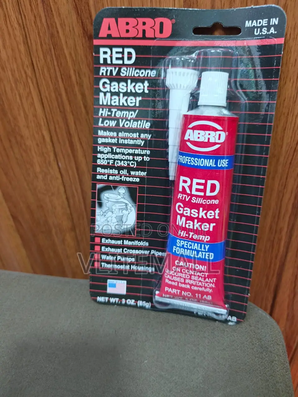 ABRO Red RTV Silicone Gasket Maker
