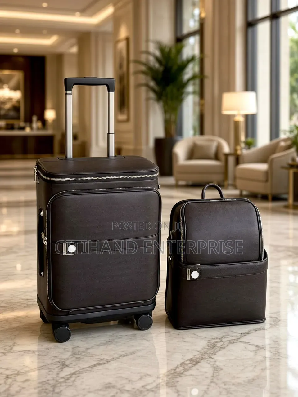 Luxury Genuine Leather Bag Travelling Set - Travelling in Class!!