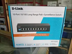 Dlink Des-F1010p-E 10 Port Gigabit Poe+surveillance Switch
