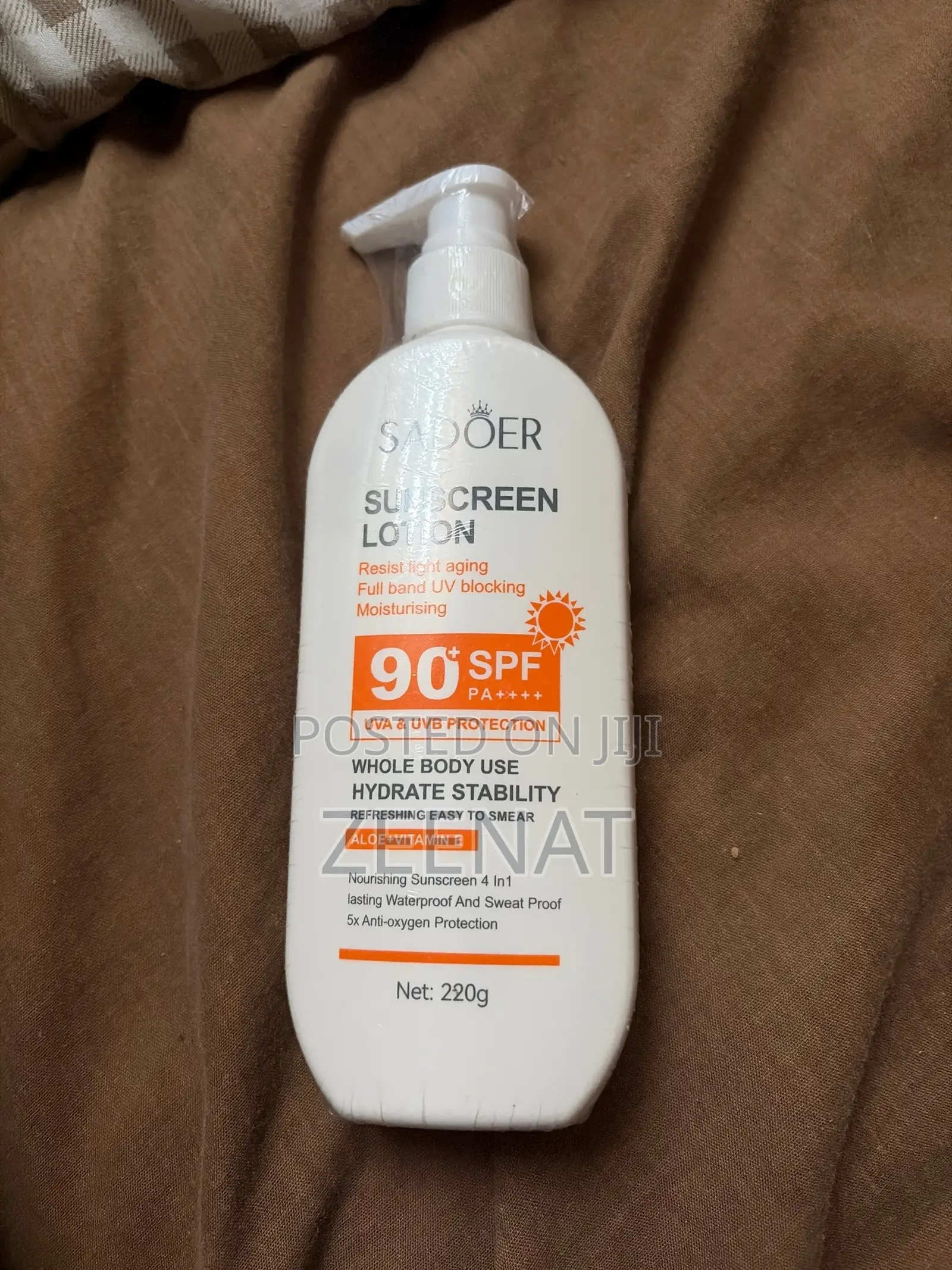 Sadoer Sunscreen Lotion SPF 90+ PA+ (220g)