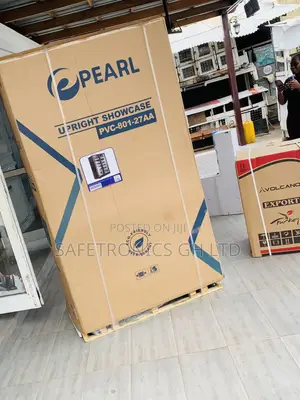 New Authentic Pearl 690 Liters Double Door (Glass Display) Black