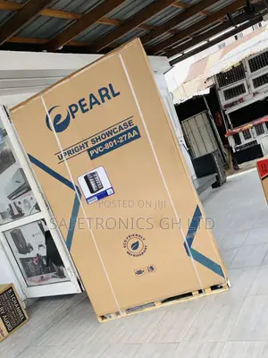 Most Unique Pearl 690 Liters Double Door (Glass Display) Black