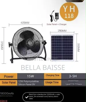 2 in 1 Solar Fan