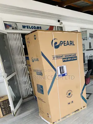 Genuine Sleek Pearl 690 Liters Double Door (Glass Display) Black