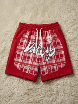 Red White Plaid “Valley” Shorts