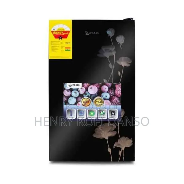 Stylish and Powerful Pearl Single Door Blue Glassed Fridge