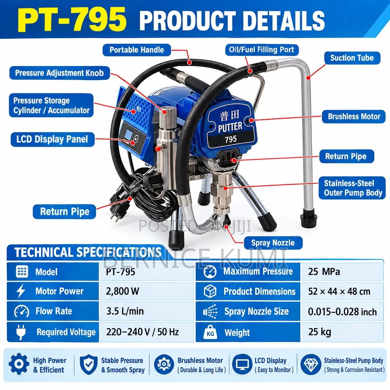 Airless Pro Sprayer Industrial