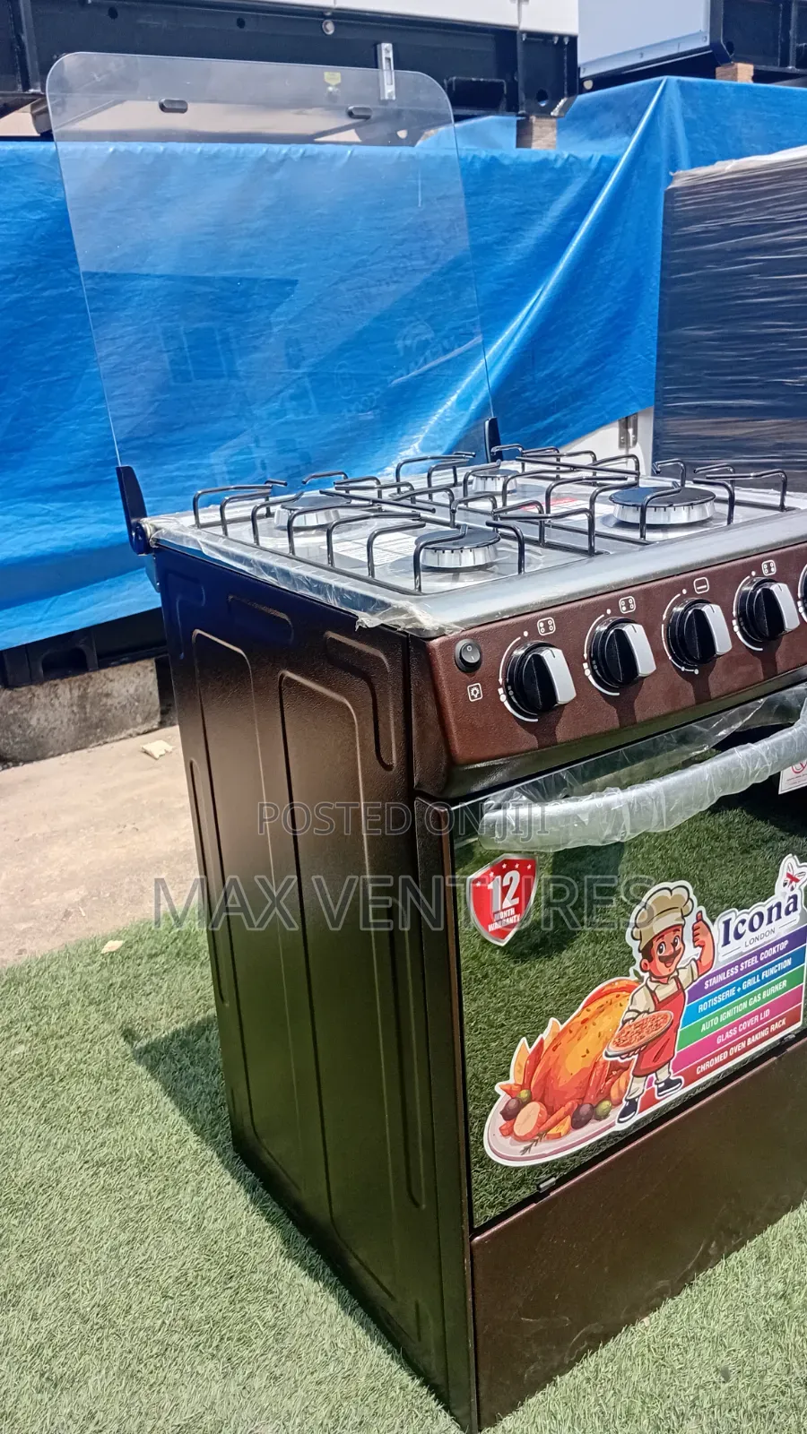 Brand New 4 Burner Gas Cooker – Icona Quality Style