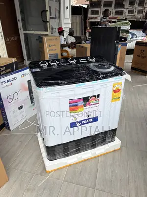 Classic Pearl 12kg Spin Dry Washing Machine(Black/White)
