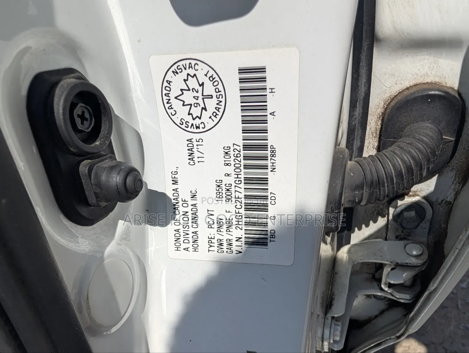 Honda Civic EX 4dr Sedan (1.5L 4cyl) 2016 White
