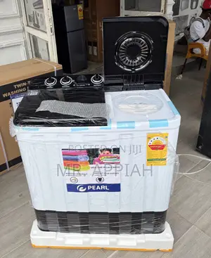 Choose Affordable Pearl 12kg Washing Machine(Spin Dry)Black/White