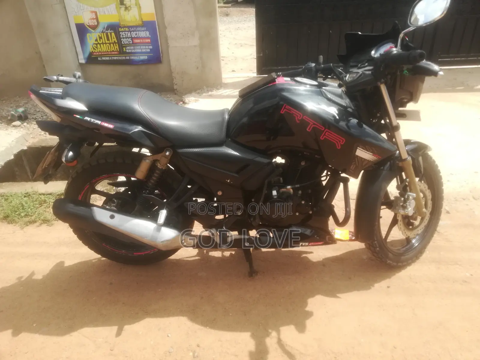 TVS Apache 180 RTR 2023 Black