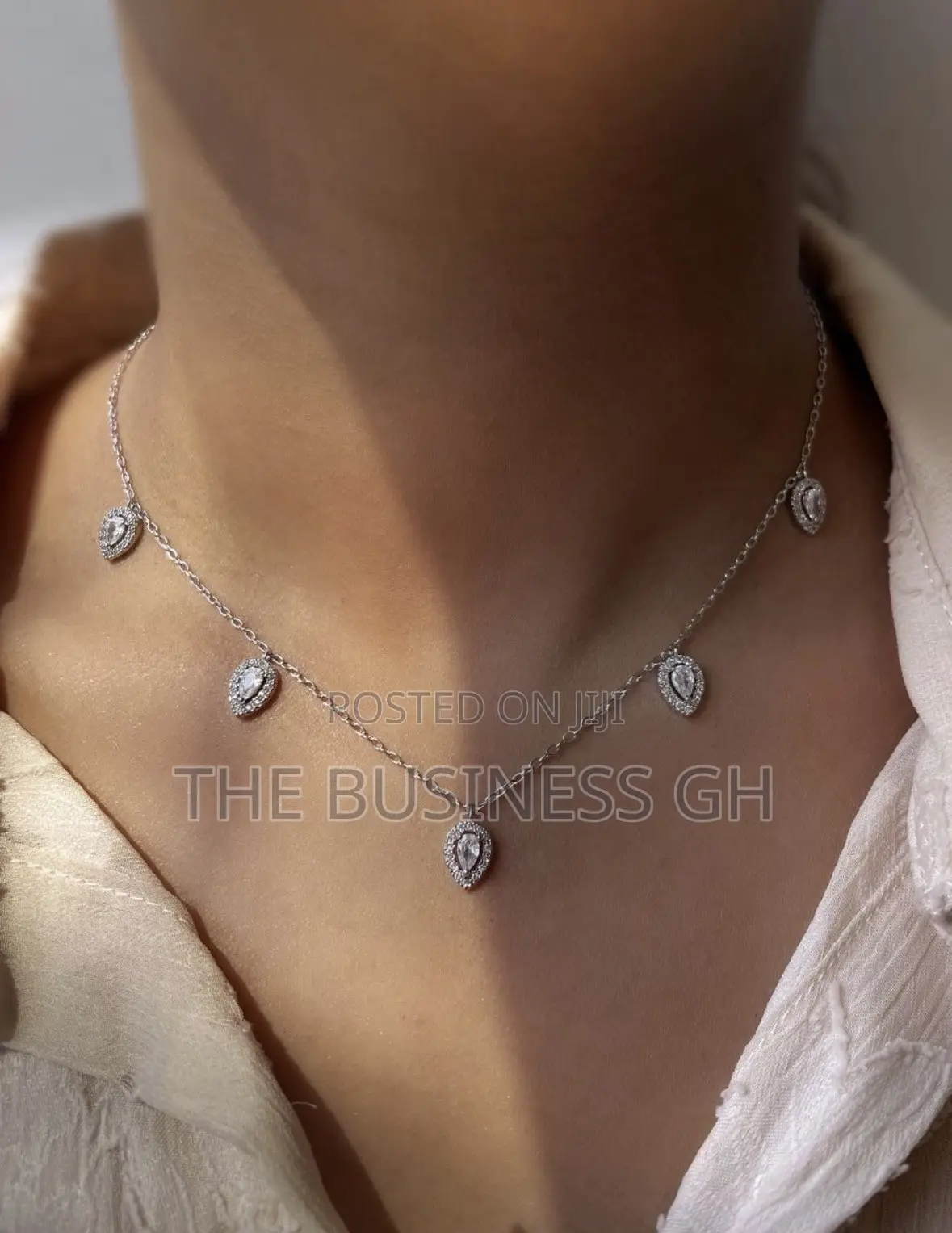Teardrop Luxury Cubic Zirconia Necklace Earrings
