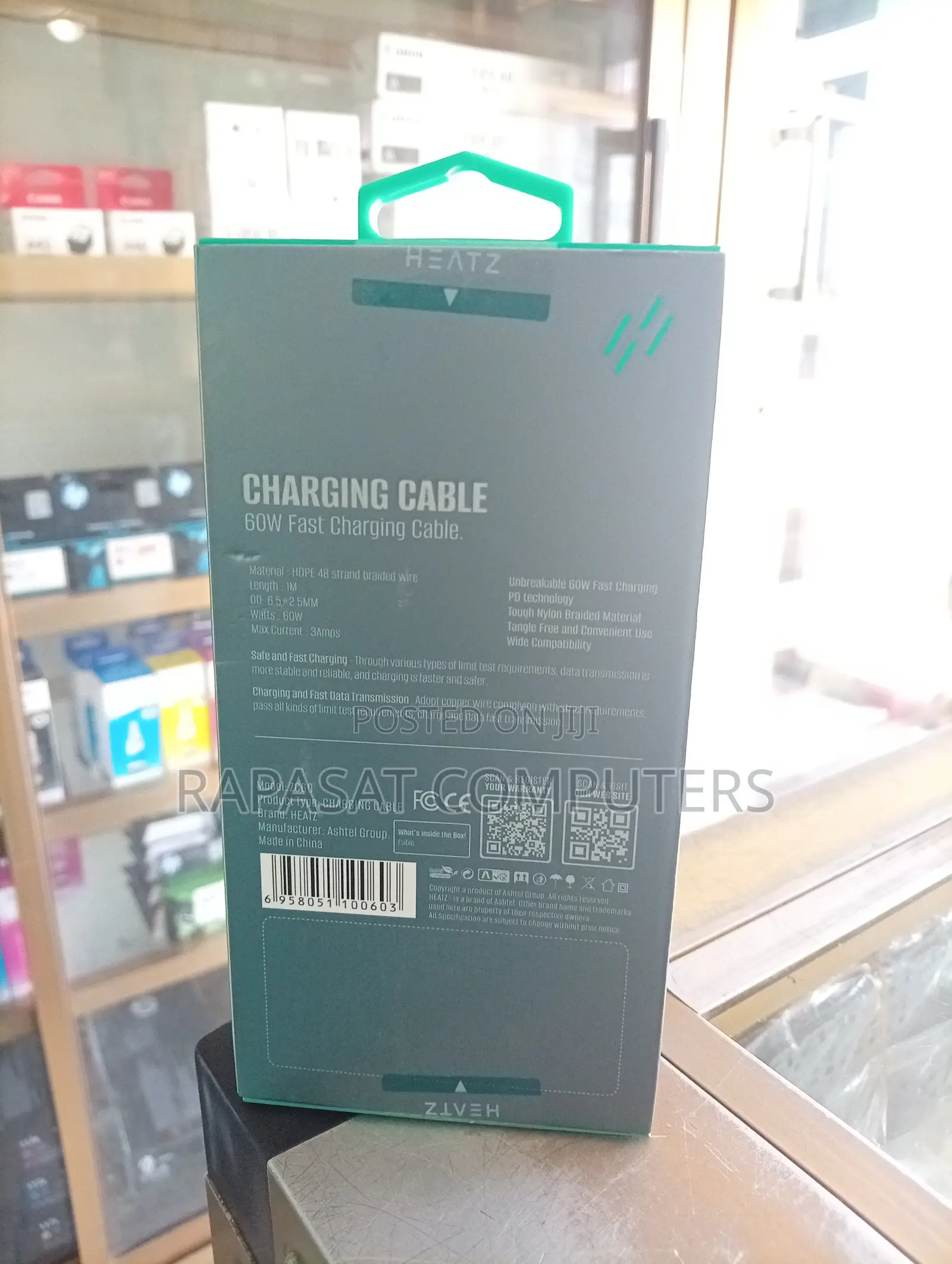 Heatz Zc60 60w Fast Charging Cable