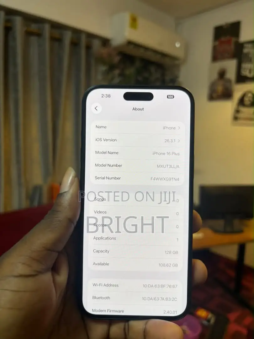 Apple iPhone 16 Plus 128 GB Black