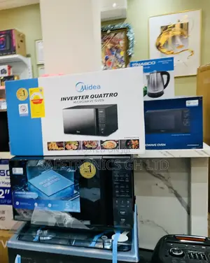 Long Lasting Inverter Grey Midea 30L Solo Microwave