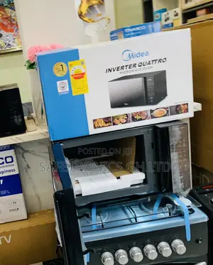 Premium Sleek Midea 30L Solo Grey Inverter Microwave