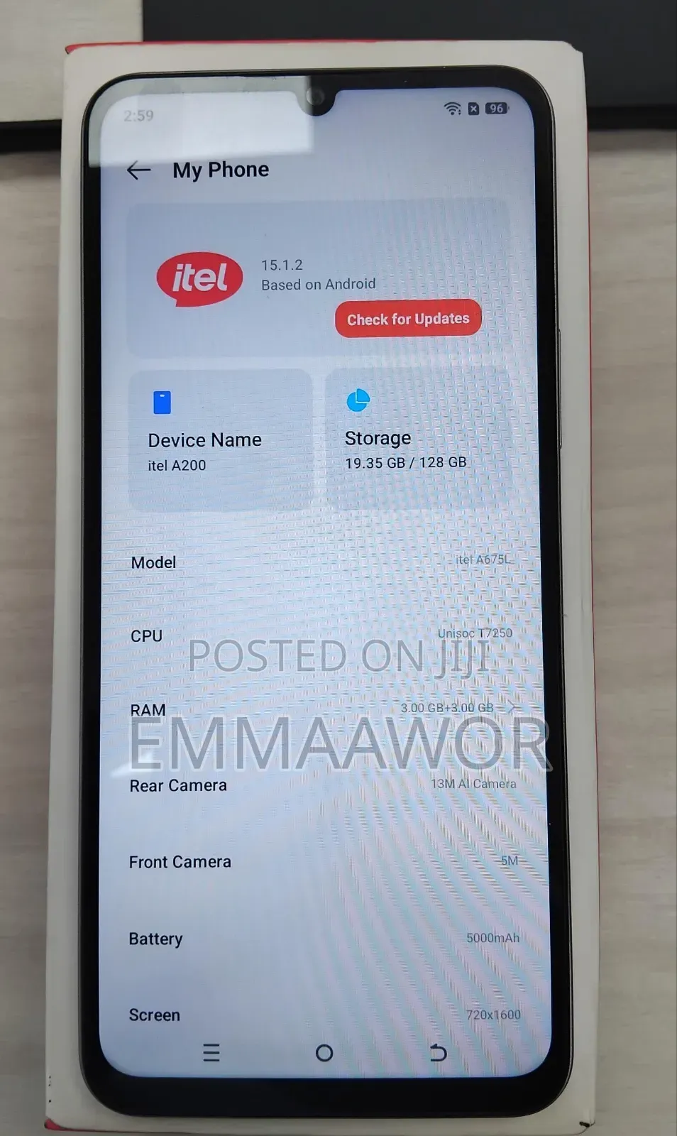 New Itel A200+ 128 GB Silver