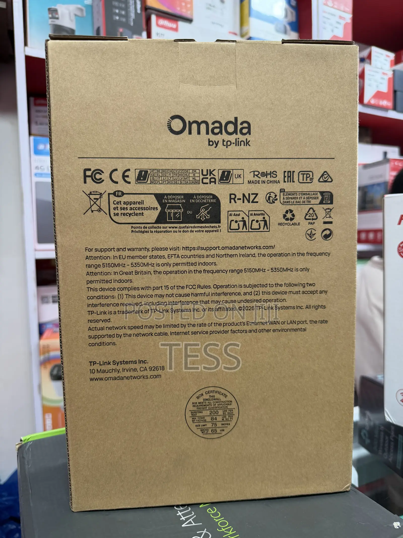 Tp-linkOmada AX1800 Wireless AP EAP625-Outdoor HD WiFi 6 LR Dual Band