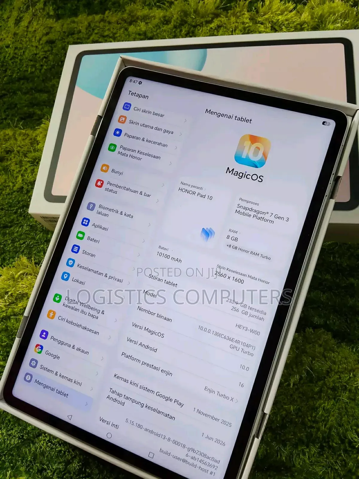 New Honor Pad 10 256 GB Gray