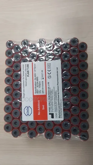 Plain Tube 5ml-100pcs Red Top