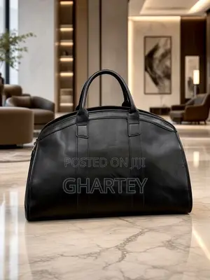 Luxury Leather Travel Duffel Bag – Premium Weekend Business