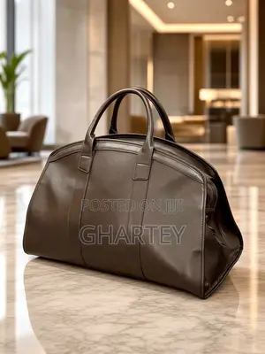 Luxury Leather Travel Duffel Bag – Premium Weekend Business