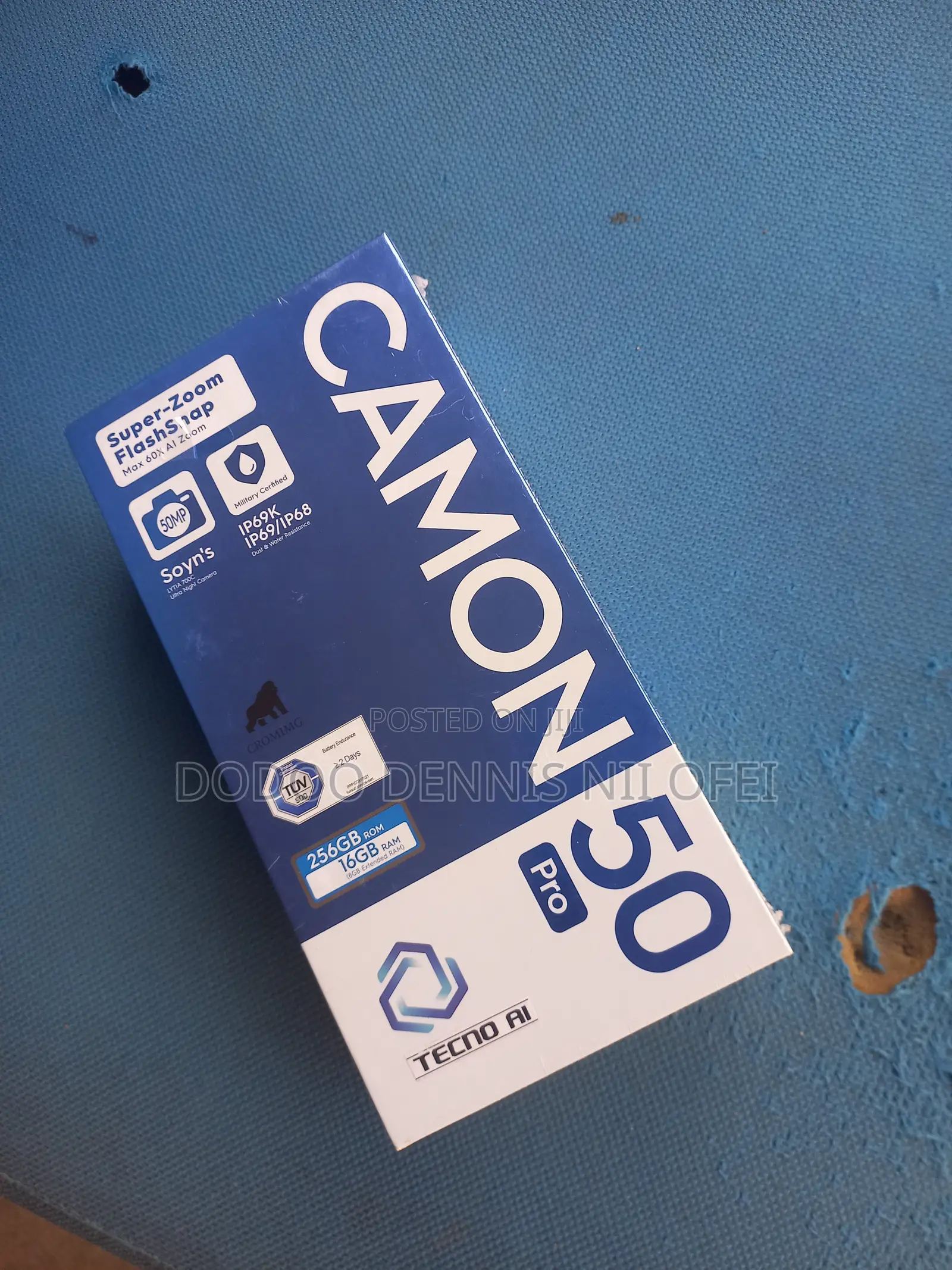 New Tecno Camon 50 Pro 256 GB Gray