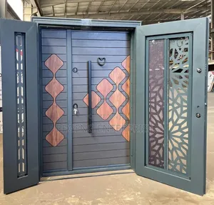 Exclusive Glazed Security Door, One and Half (4) Locks.
