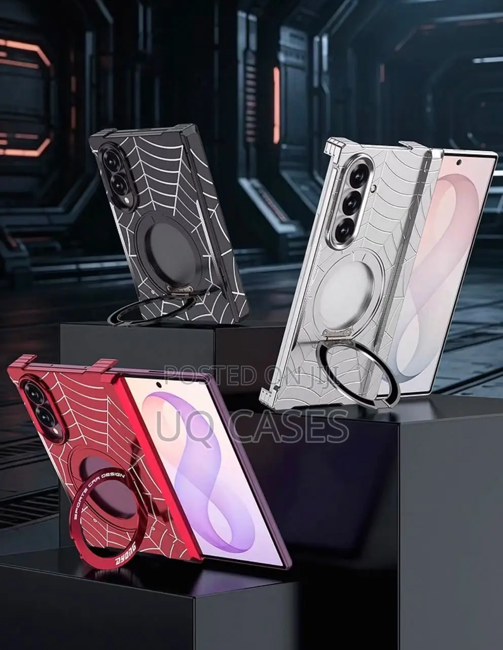 Spider Metallic MagSafe Samsung ZFold 8Ultra Phone Case